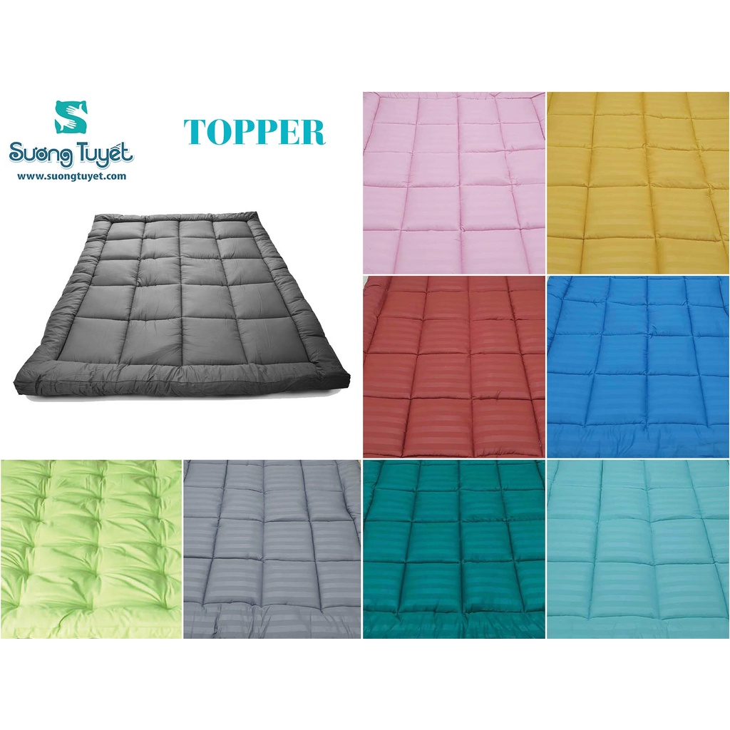 Topper nệm giá cực rẻ, nằm cực êm - dày 5cm, khuyến mãi 2022