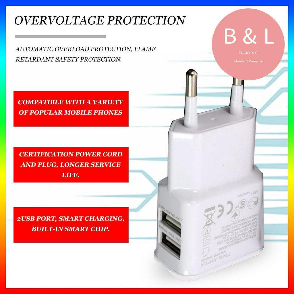 POWER Bộ Sạc Usb Kép Tiện Dụng Khi Đi Du Lịch