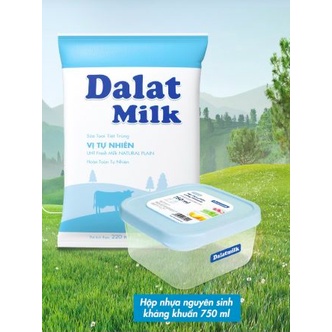 THÙNG 48 TÚI 220ML SỮA TƯƠI ĐÀ LẠT (DALAT) MILK