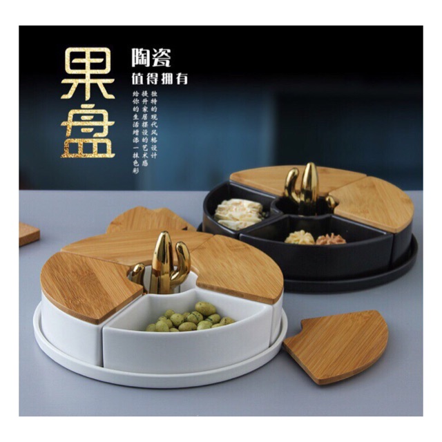 Khay đựng mứt sương rồng