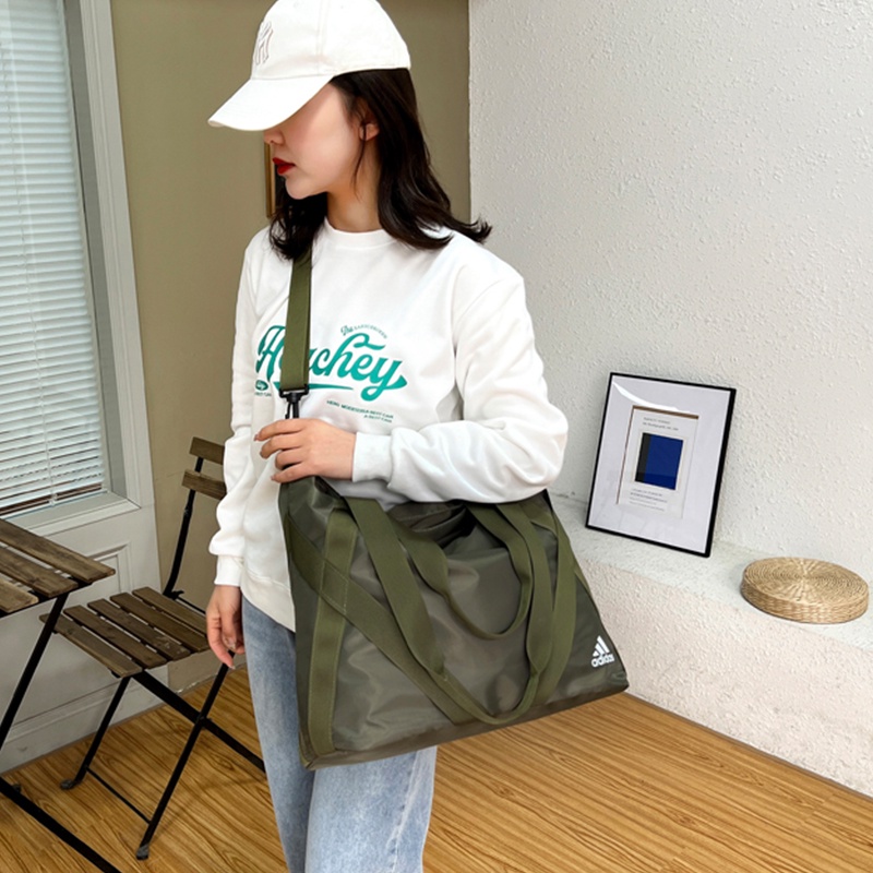 Túi Tote Adidas Vải Nylon Túi Nách Công Suất Lớn Trang Chủ Mua Sắm
