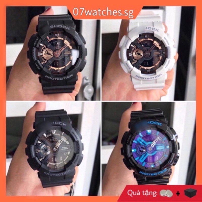 [watches.sg] DH Shock New Mặt tròn năng động cho nam và nữ Năm màu mới