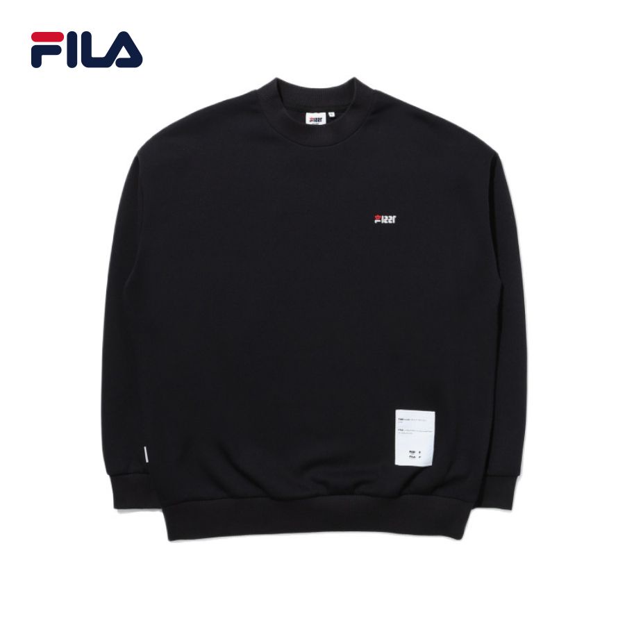 Áo khoác hoodie không nón unisex Fila X Pushbutton 110Y - FS2POD3P01X-BLK