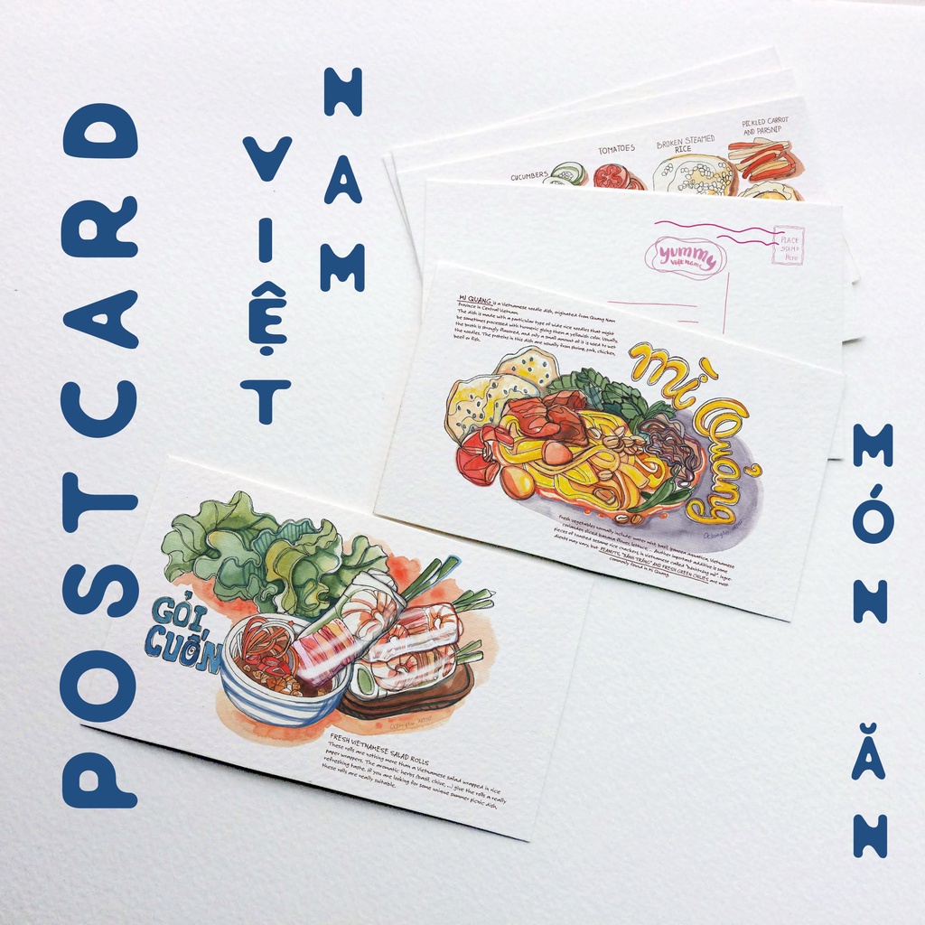 Postcard Bộ Món Ăn Việt Nam by ocbongtai.artist