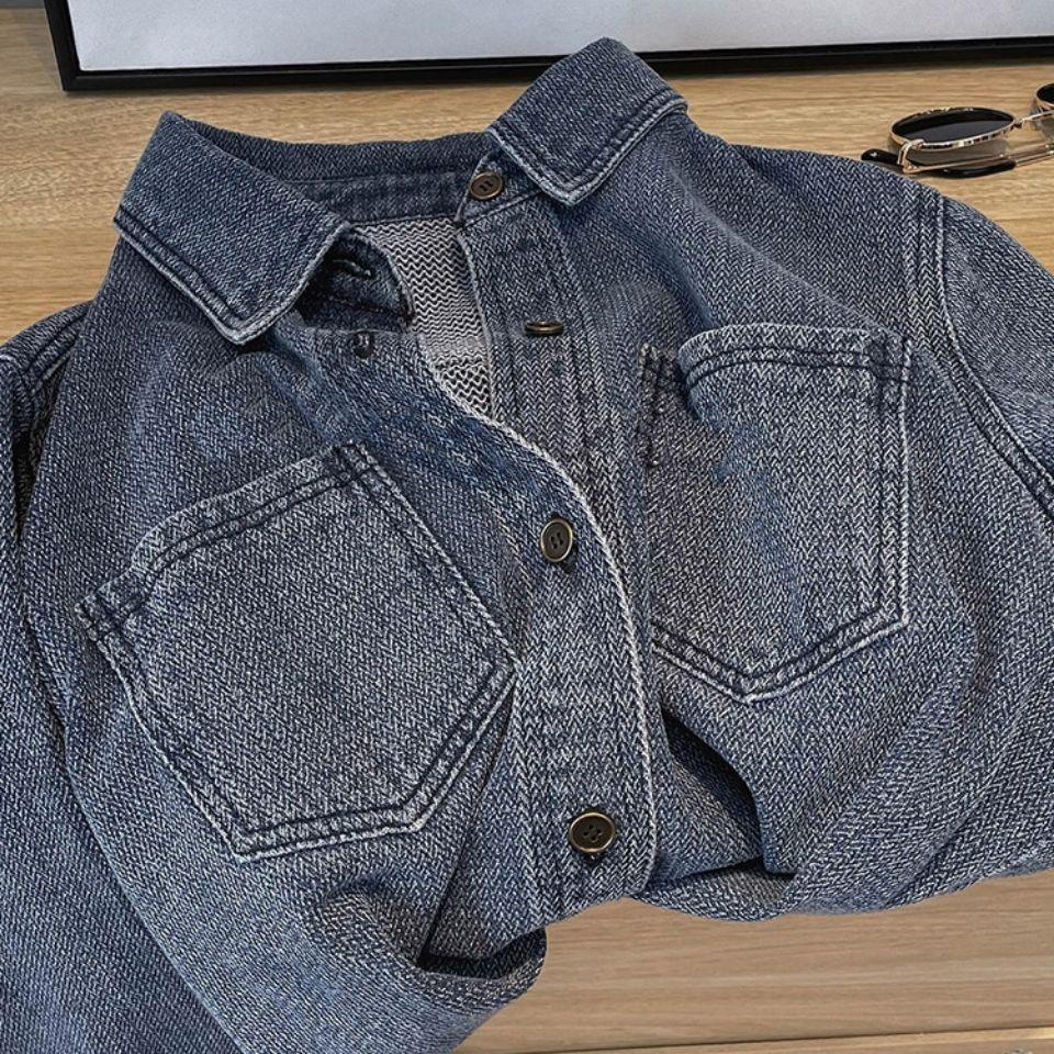 Áo Sơ Mi Denim Tay Dài Dáng Rộng Kiểu Hàn Quốc Thời Trang Mùa Xuân Mới Dễ Phối Đồ Cho Nữ s 2022