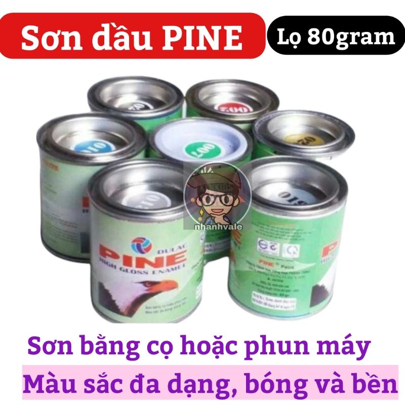 Sơn dầu PINE lọ 80g có nhiều màu