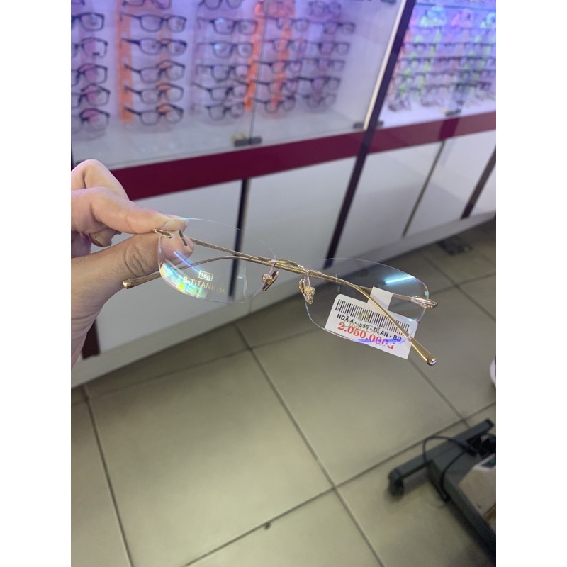 Gọng titanium mạ vàng 18k cao cấp