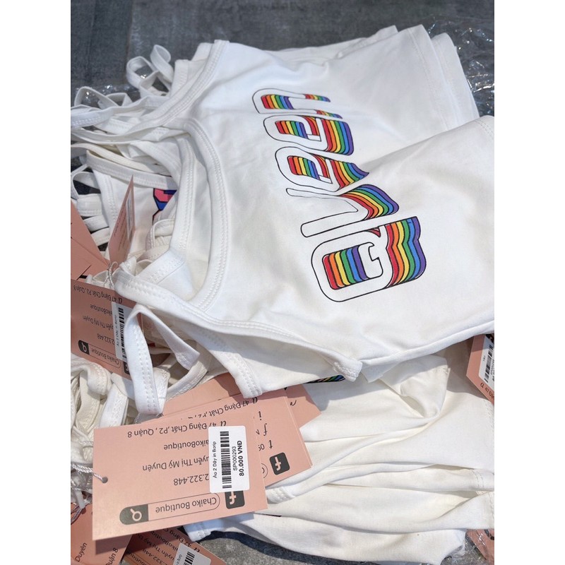 [Mã FAMAYWA giảm 10K đơn 50K] ÁO 2 DÂY CROPTOP CẦU VỒNG 🌈🌈🌈 CÓ ẢNH THẬT | BigBuy360 - bigbuy360.vn