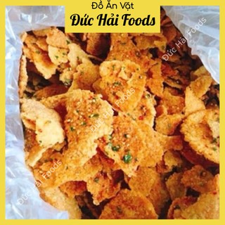 500g cơm cháy mắm hành vỡ loại ngon, cơm cháy chiên mắm hành bể