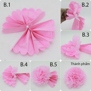 Hoa giấy handmade trang trí backdrop đám cưới