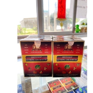 Dầu gội đen tóc Shitinsof Hán Phương Linh Chi (Hộp 3 gói)