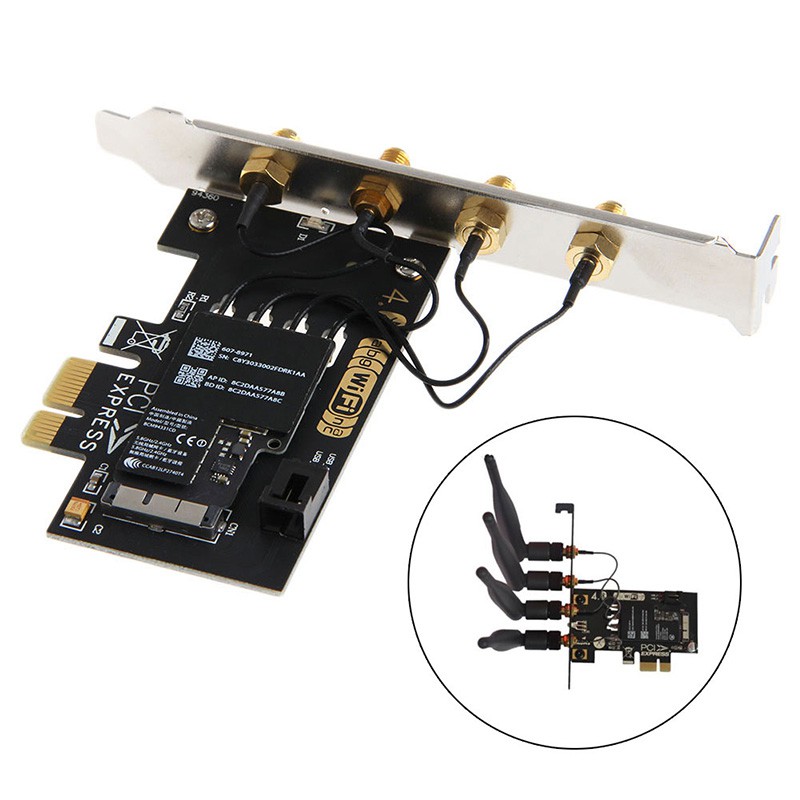 Bộ Laptop + điều khiển từ xa băng tần kép bcm94331cd 450m