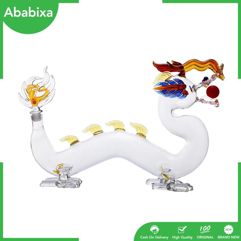 Bình Thủy Tinh Đựng Rượu Thiết Kế Hình Rồng Độc Đáo Trang Trí Nhà Cửa