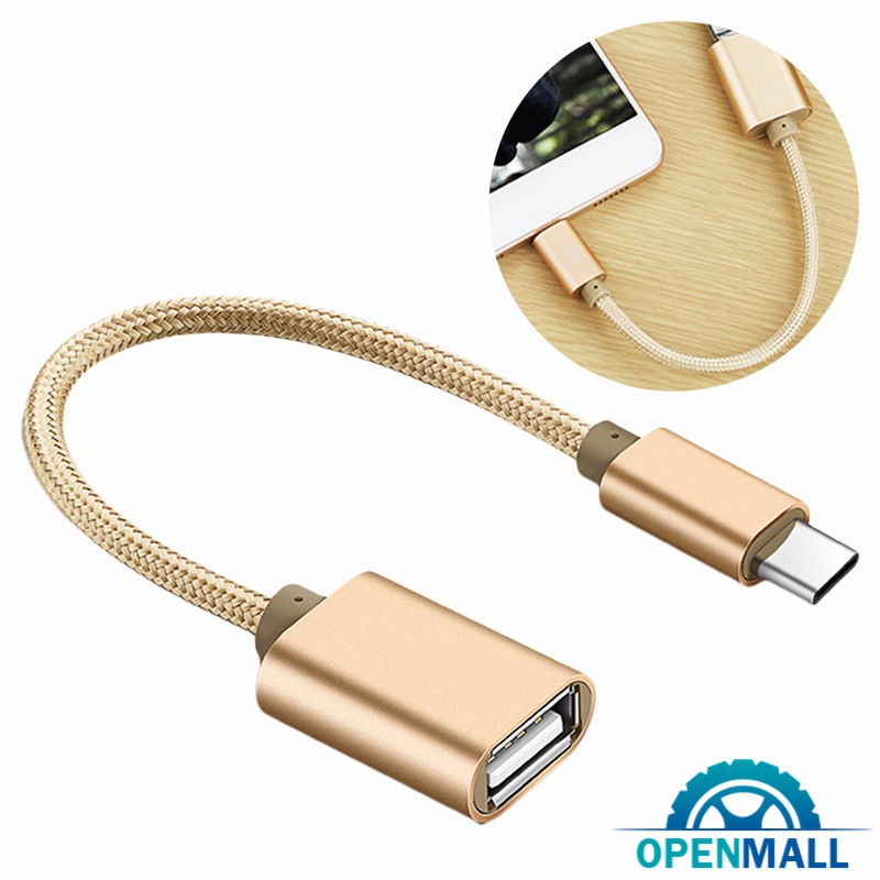 OM USB C 3.1 Type C Male To USB Female OTG Data Sync Converter Adapter Cable