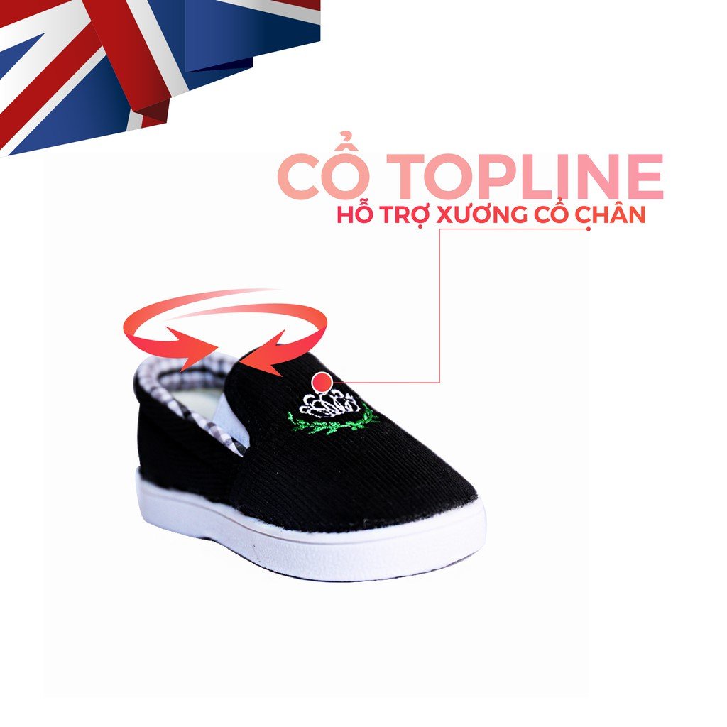 Giày Vải Tập Đi Cho Bé Trai Bé Gái Crown Space 032_822 PHIÊN BẢN CAO CẤP PREMIUM Nhẹ Êm Size 3-6