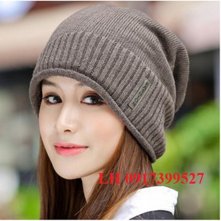 nón len nữ Mũ len nữ thời trang Hàn QUốc