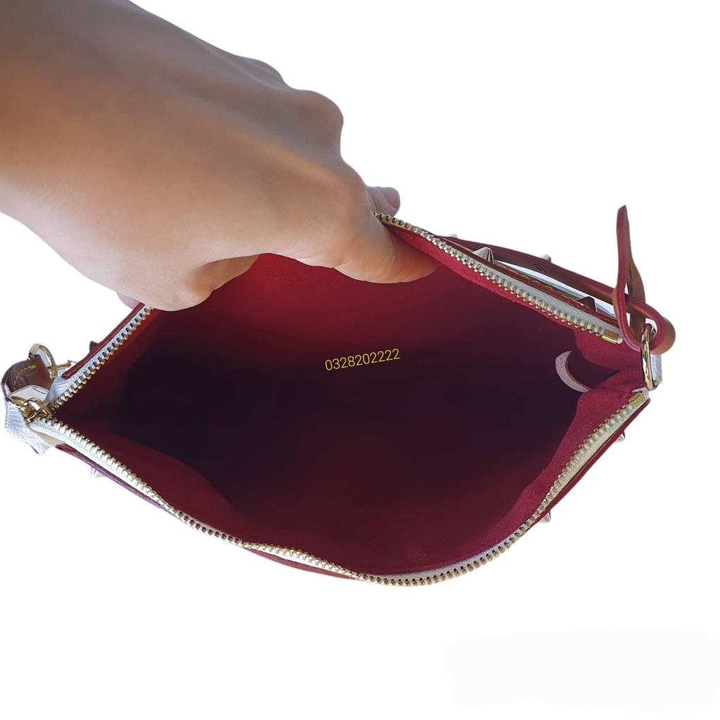 II.Túi lv trắng 7 màu hoa si Nhật kẹp nách xịn sò