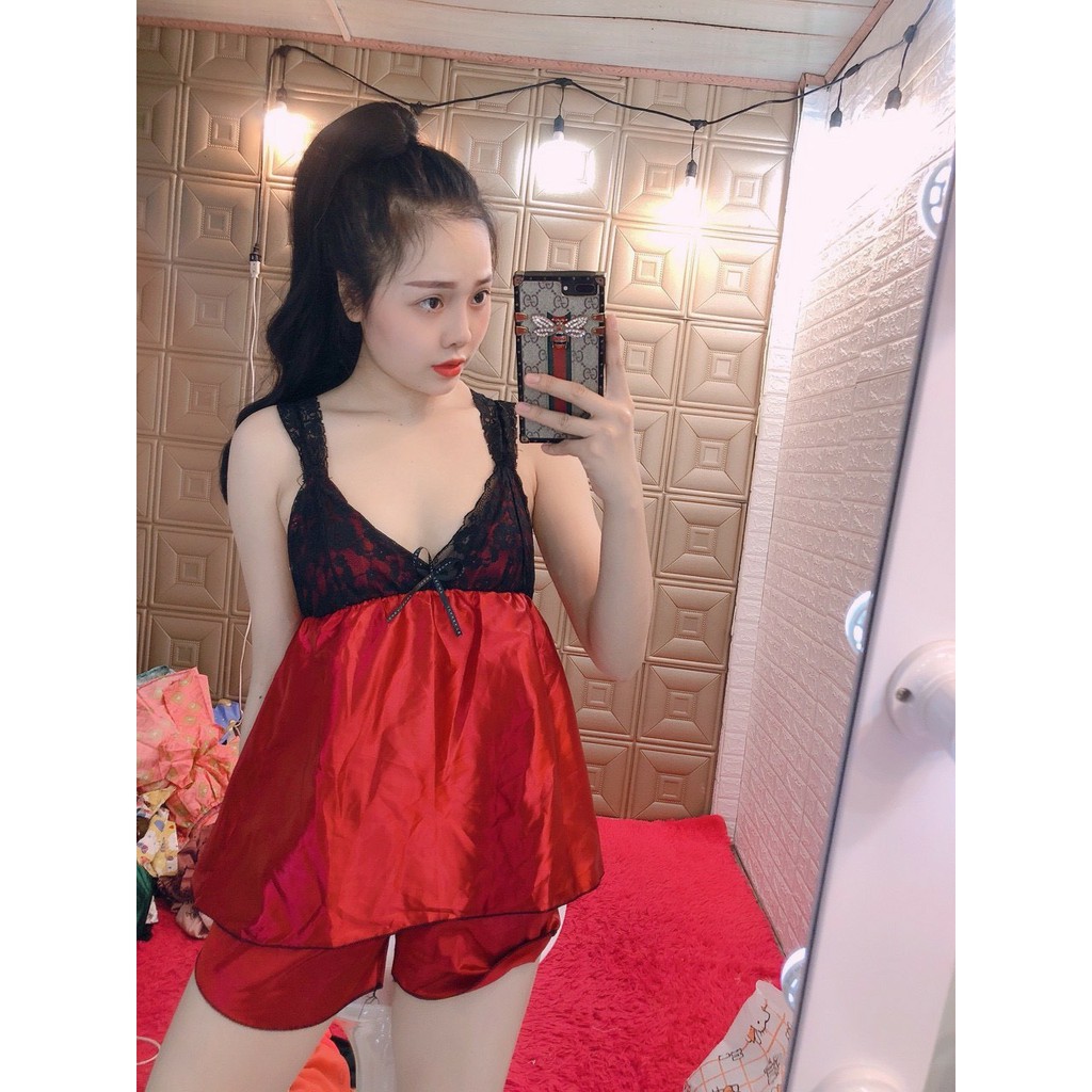 Bộ đồ ngủ phi bóng|Đồ Ngủ Sexy Dưới 55kg Siêu Đẹp