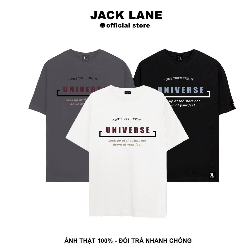 ☒✺Áo phông Overisze Universe, JACKLANE, cộc tay Unisex Jack Lane