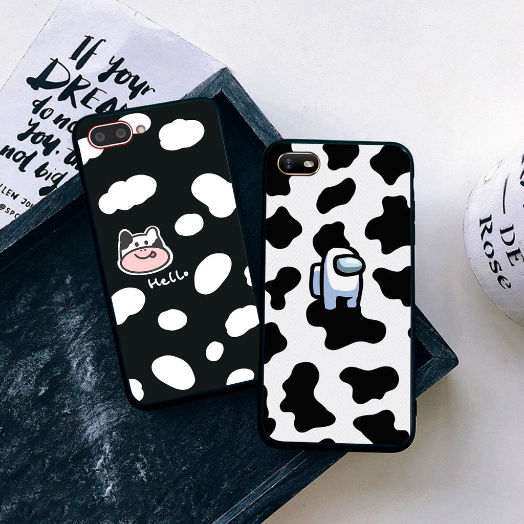 Ốp lưng điện thoại OPPO A3S - A1K in hình bò sữa cute - Doremistorevn