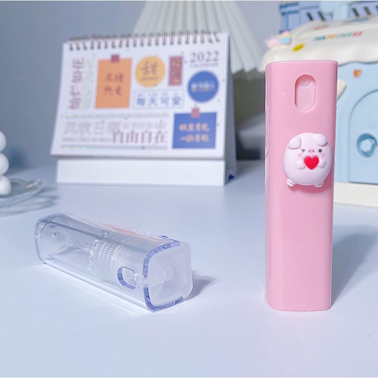 Bình Xịt Nước Hoa Mini 10ml Hình Vuông Họa Tiết Hoạt Hình Dễ Thương