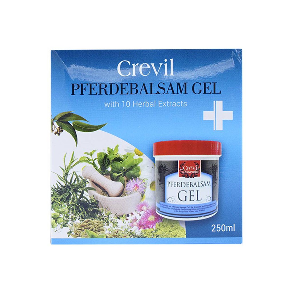 GEL MASSAGE GIẢM ĐAU NHỨC MỎI CREVIL ESSENTIAL PFERDEBALSAM GEL 250ML CHÍNH HÃNG - 7427