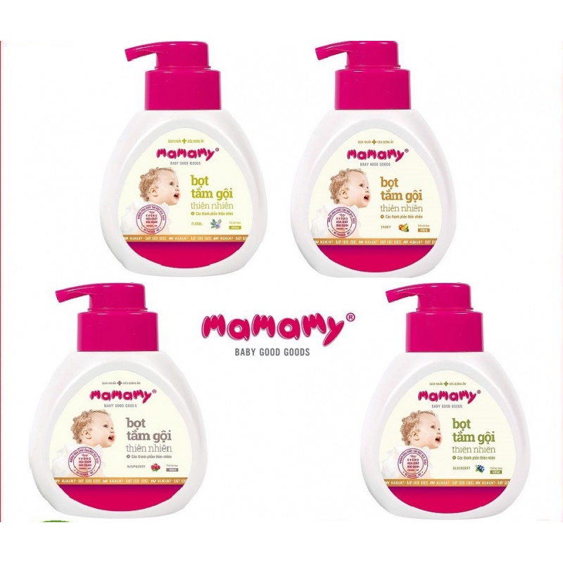 Bọt tắm gội thiên nhiên Mamamy