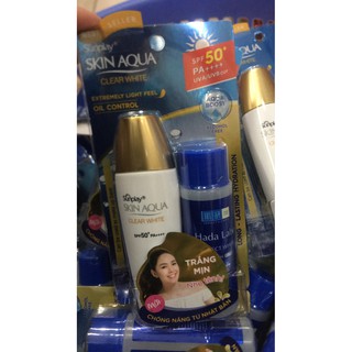 [CHÍNH HÃNG]-Sữa Chống Nắng Dưỡng Da Trắng Mịn Tối Ưu Sunplay Skin Aqua Clear White SPF50+ 25g