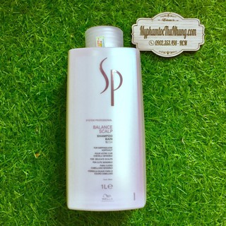 Dầu gội chống rụng & cân bằng độ ẩm da đầu SP Wella Balance Scalp - 1000ml