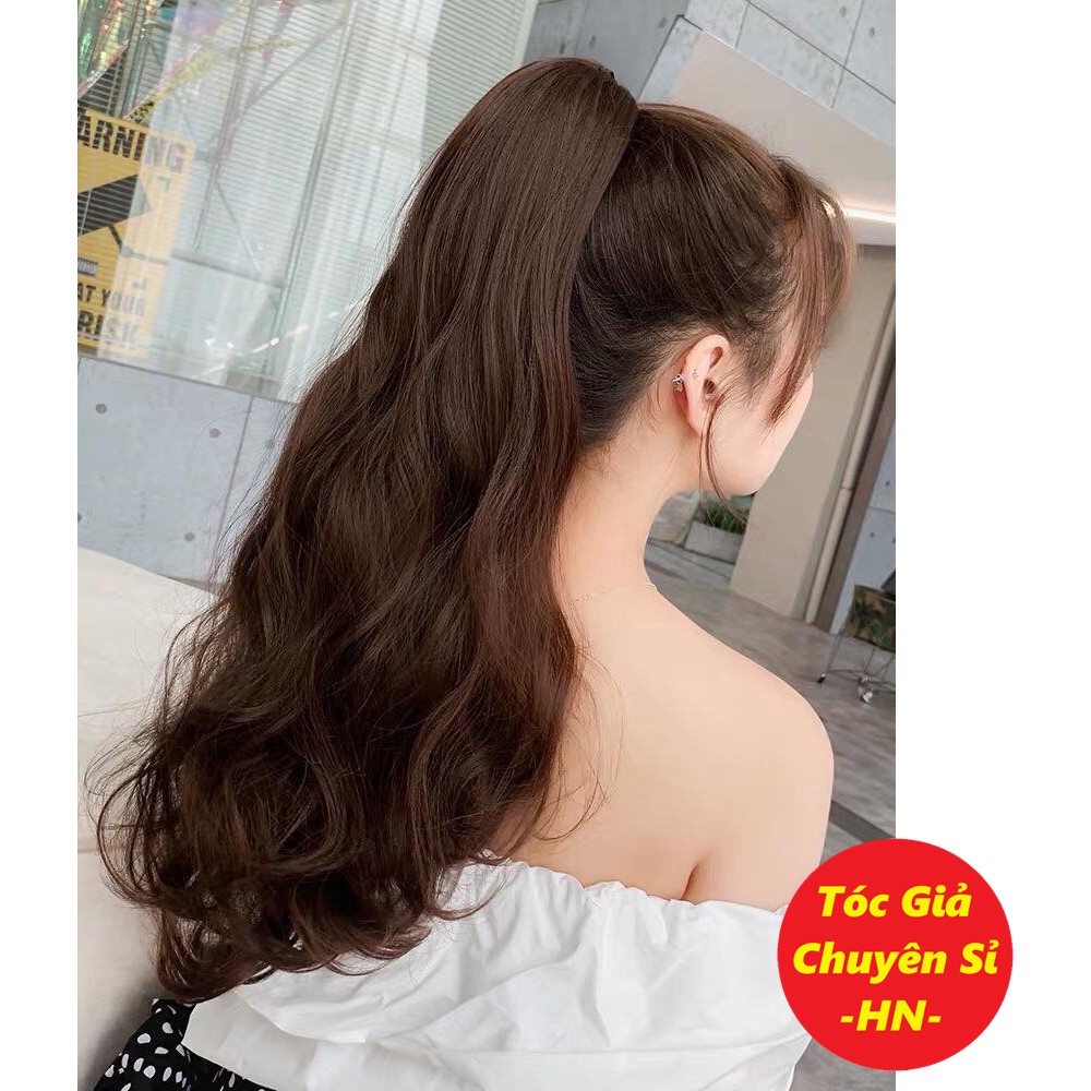 Tóc giả nữ đẹp 55cm ❤ FREESHIP đơn 50K ❤ Tóc ngoạm xoăn dài