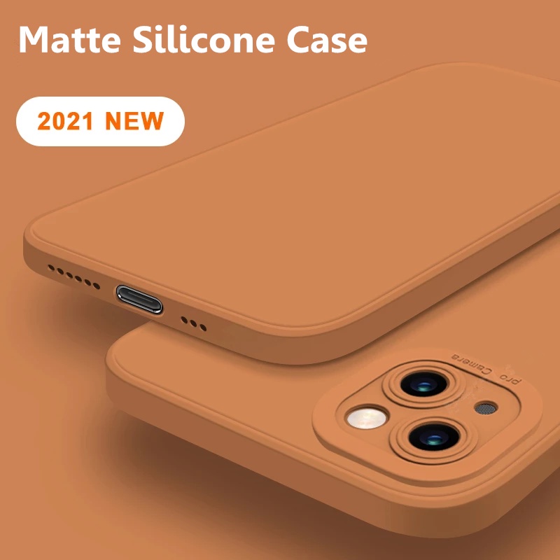 Ốp điện thoại silicon bảo vệ ống kính máy ảnh cho iPhone 13 Pro Max 11 12 Pro Max 12Mini 7 8 Plus X XS XR