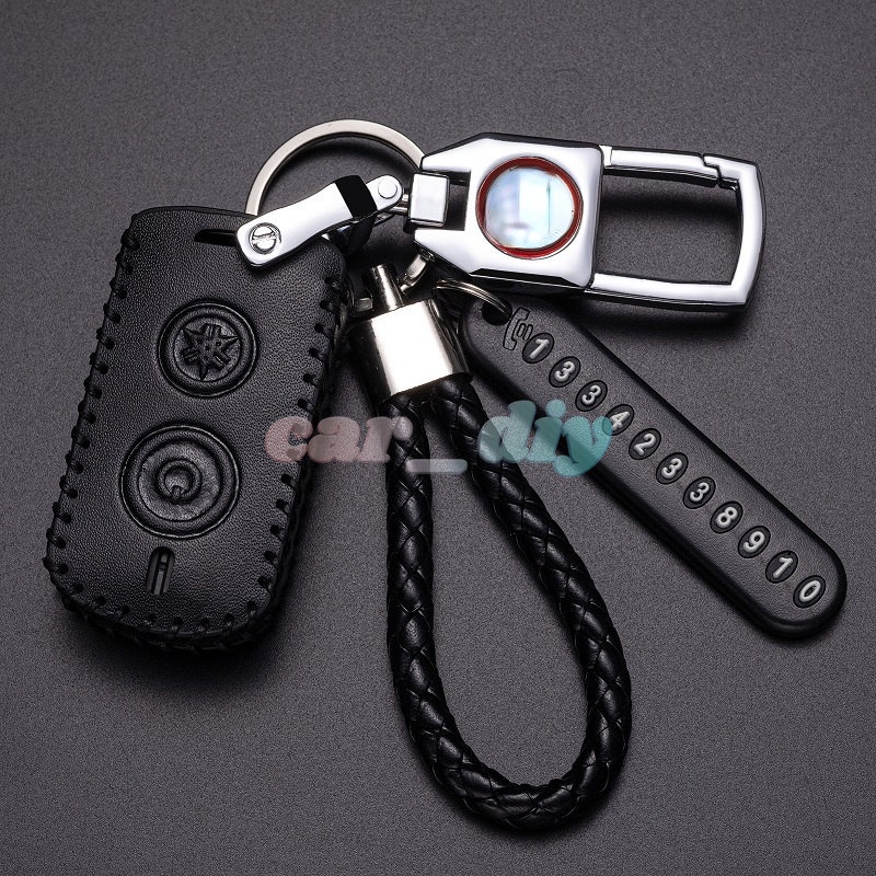 Bao Da Chìa Khóa Điều Khiển Từ Xa Kèm Móc Khóa Cho Yamaha Nmax 2020 2021 AEROX S Xmax Sniper 2021 Y16ZR NVX155 AEROX155 XMAX300 AEROX QBIX