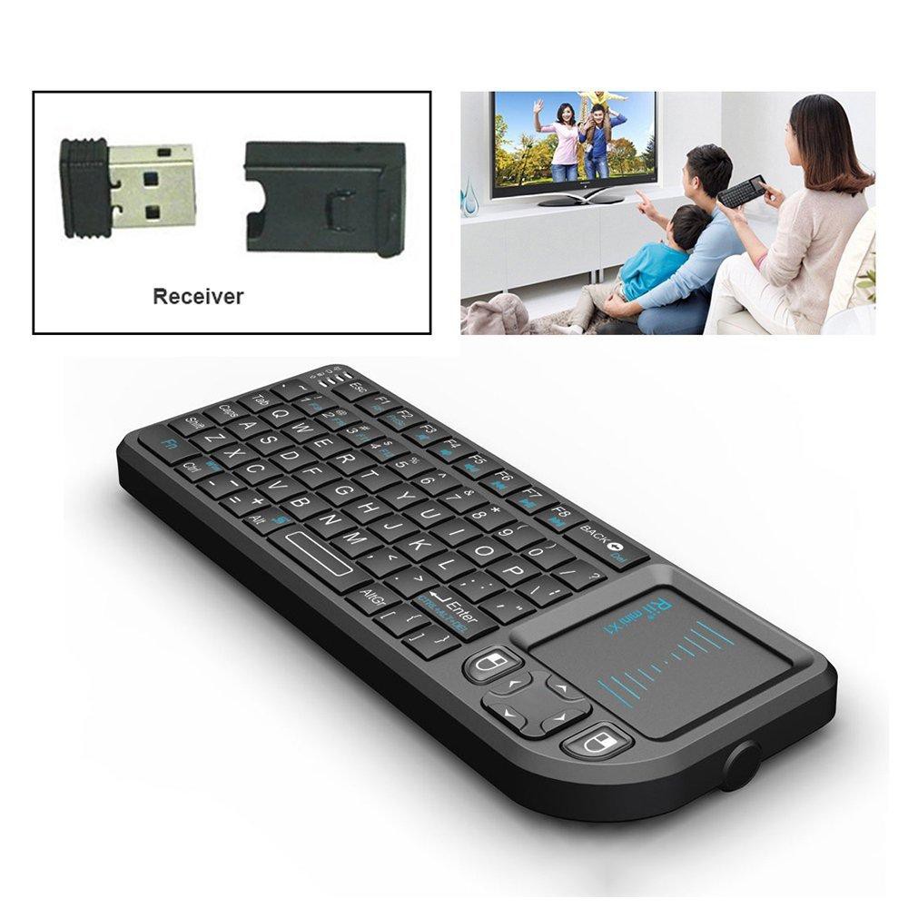 Điều khiển TV đồ mốt kiêm Bàn phím Chuột Không Dây TV - Smart TV Keyboard & TouchPad Rii