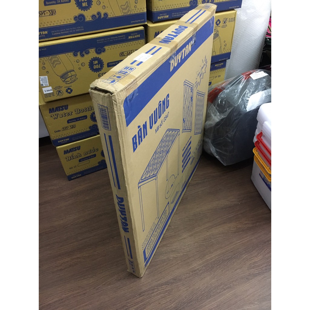 Bàn nhựa vuông chân inox cao cấp Duy Tân ( 75 x 75 x 72 cm) | BigBuy360 - bigbuy360.vn