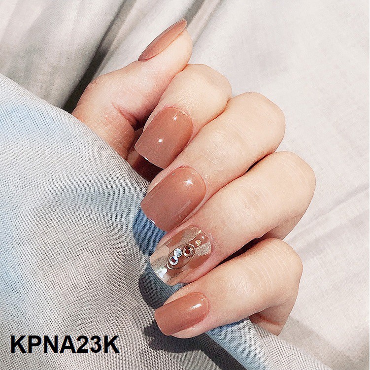 Bộ 30 Móng Tay Gel Tự Dán Press & Go Kiss New York Nail Box - Golden Brooch (KPNA23KA)