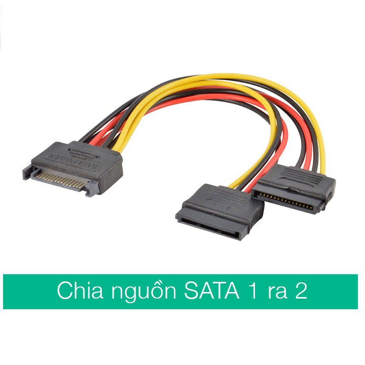 CÁP CHIA 1 CỔNG SATA RA 2 CỔNG SATA