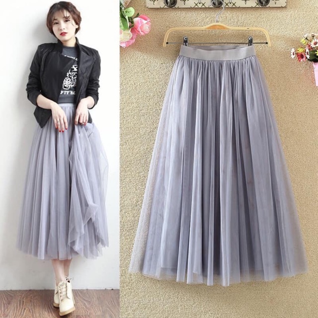 Chân váy tutu_chân váy dài 3 lớp