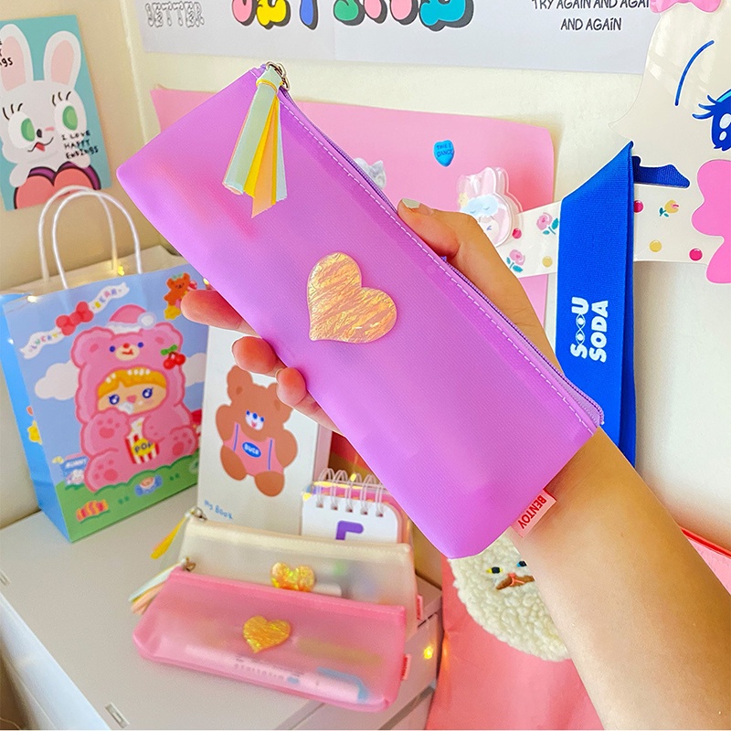 Túi Lưới Đựng Bút Nhiều Màu Sắc Dành Cho Học Sinh