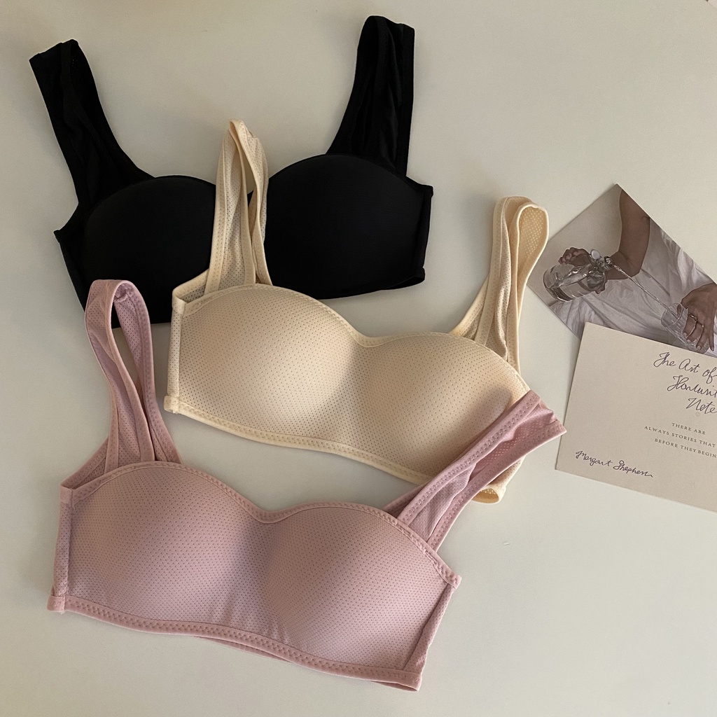 Áo Ngực Không Gọng Không Đường May Màu Sắc Đơn Giản Thoải Mái