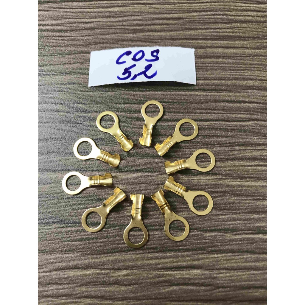 Đầu cos xe máy nối dây điện 5.2mm- -1 bịch 100 cái