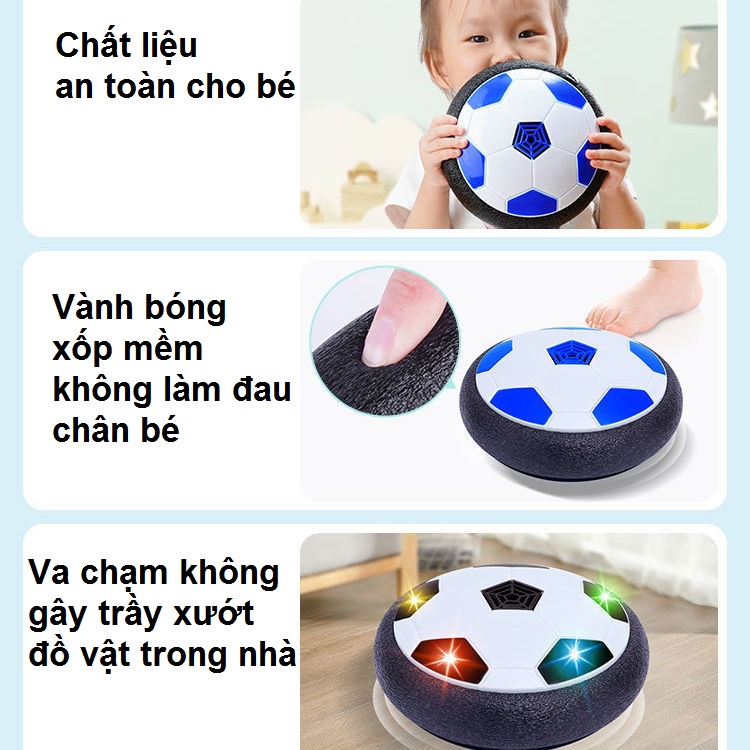 [CÓ NHẠC, ĐÈN] Đồ chơi bóng đá trong nhà cho bé, banh nổi bóng đá trong nhà cho bé phát triển trí não, thể chất