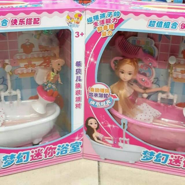 Bồn Tắm Hình Búp Bê Barbie Đáng Yêu