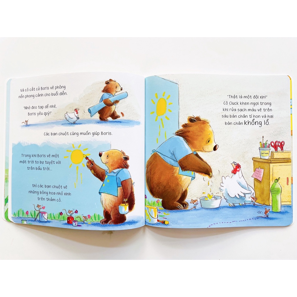 Sách Combo 2 Cuốn: Ngày đầu đến trường - Boris bị thủy đậu + Boris giải cứu buổi diễn
