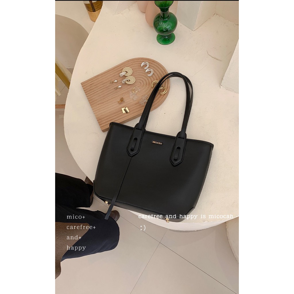 Túi xách nữ 🌸FREESHIP🌸 Túi Tote nữ Micocah size rộng để đồ tiện lợi có khoá kéo miệng MSP:HSD471 | BigBuy360 - bigbuy360.vn