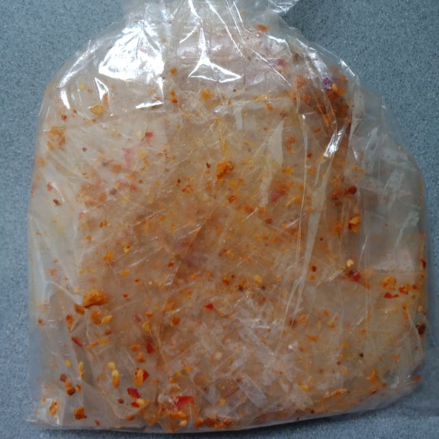 Bánh tráng trộn sẵn sa tế - muối - hành phi