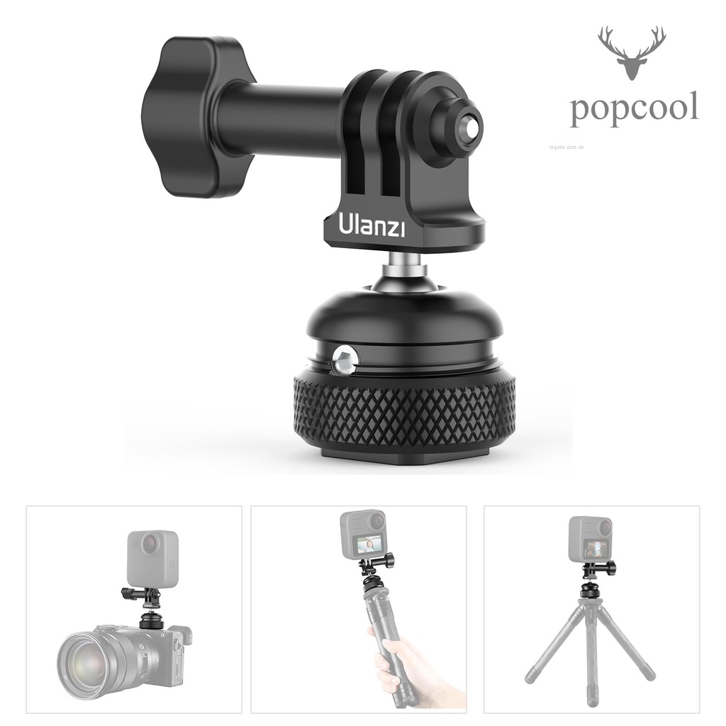 Ngàm Gắn Máy Ảnh Ulanzi GP-6 Bằng Hợp Kim Nhôm Xoay 360 Độ° Đầu Bi Xoay Thay Thế Kèm Ốc Vít 1 / 4 Inch | BigBuy360 - bigbuy360.vn