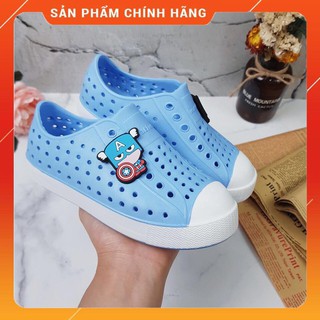 [FULL HỘP] Giày nhựa đi mưa Native - Chất liệu nhựa xốp siêu nhẹ, không thấm nước - Màu xanh da trời