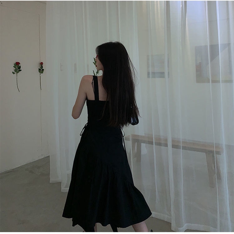 váy 2 dây Đầm Thời Trang 2021 Thiết Kế Lệch Tà Sành Điệu Trẻ Trung | BigBuy360 - bigbuy360.vn