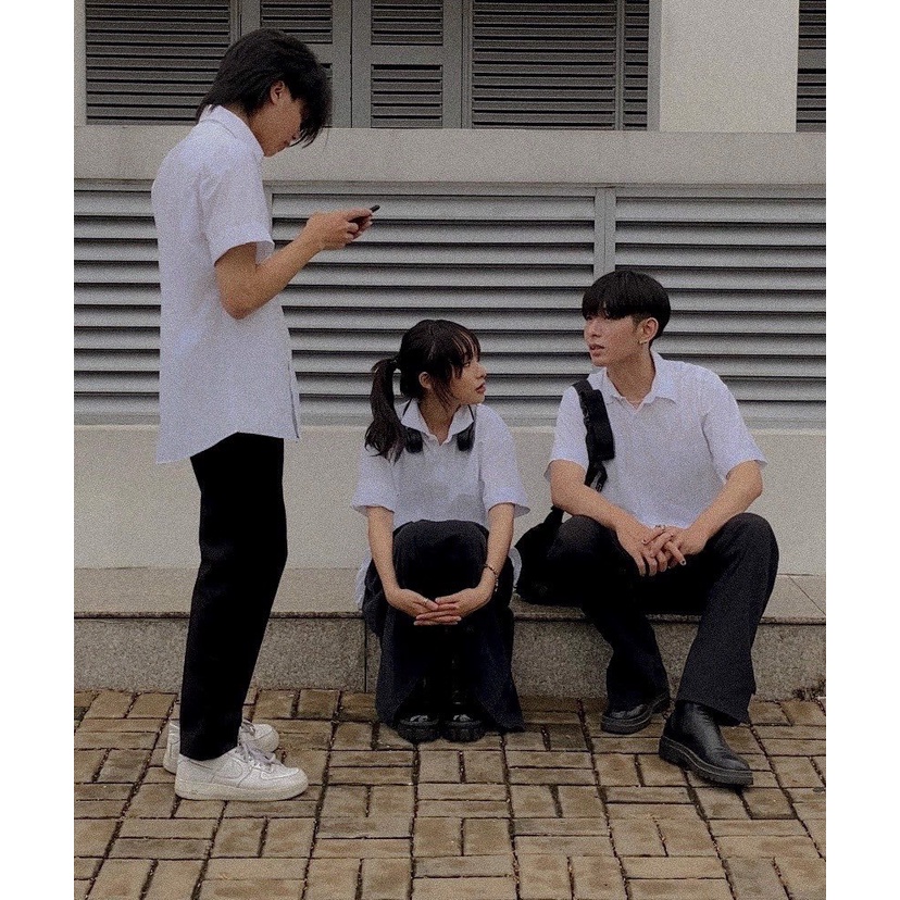 Áo Sơ mi Tay Ngắn SADBOIZ at SCHOOL SHIRT