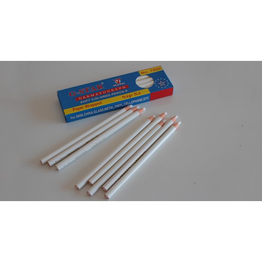 Hộp 12 cây Sáp Xé Gstar No 7600 trắng
